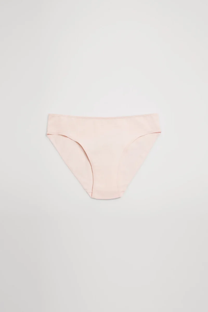 Pacote de 2 calcinhas juvenis rosa e cinza pastel - Image 3